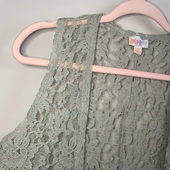 Lace Lularoe Joy Longline Vest - Picture 4 of 9